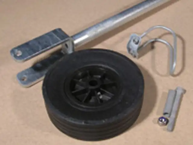 Støttehjul for teleskoplåge